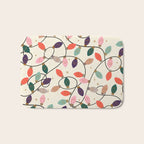 Whimsical Festive String Lights Seamless Pattern Bath Mat Gallery Image 1
