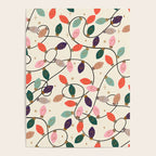 Whimsical Festive String Lights Seamless Pattern Poster Gallery Image 4