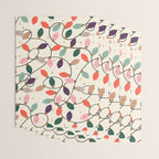 Whimsical Festive String Lights Seamless Pattern Wrapping Paper Gallery Image 3