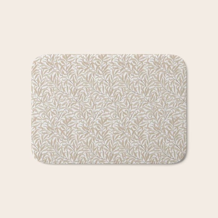 William Morris Pure Willow Bough Wheat Pattern Bath Mat Gallery Image 1