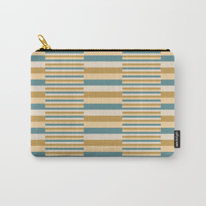 Mixed Stripes Pattern XVII Retro Nautical Carry All Pouch Gallery Image 1