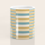 Mixed Stripes Pattern XVII Retro Nautical Coffee Mug Gallery Image 4