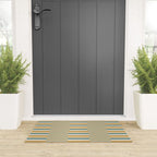 Mixed Stripes Pattern XVII Retro Nautical Welcome Mat Gallery Image 3