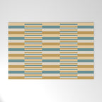 Mixed Stripes Pattern XVII Retro Nautical Welcome Mat Gallery Image 1
