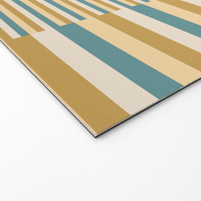 Mixed Stripes Pattern XVII Retro Nautical Welcome Mat Gallery Image 2