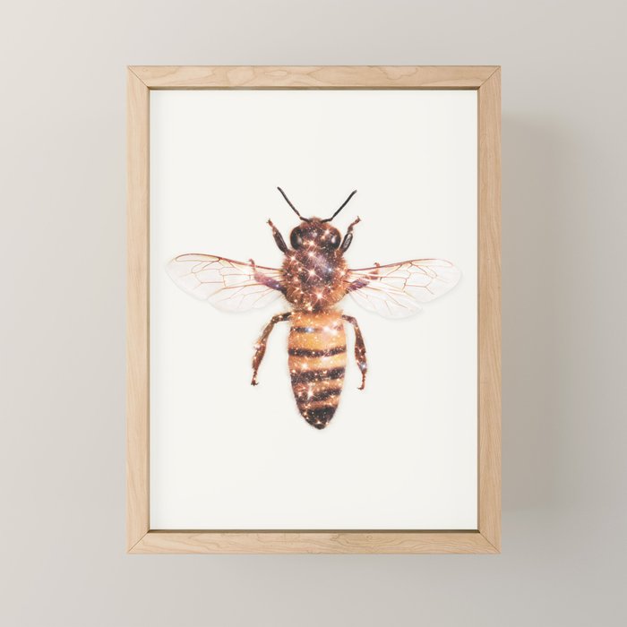 GLITTER BEE Mini Art Print Gallery Image 1