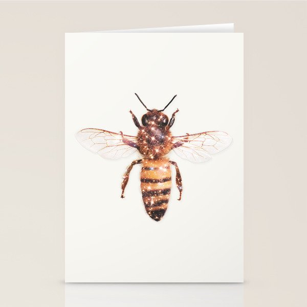 GLITTER BEE Stationery Card Gallery Image 1