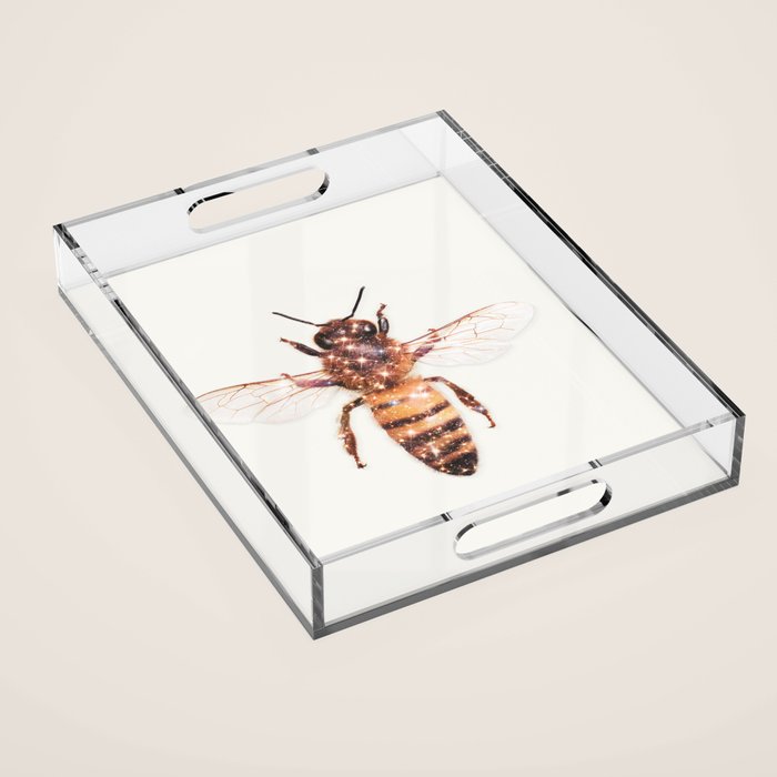 GLITTER BEE Acrylic Tray Gallery Image 1