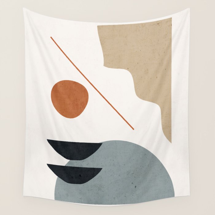 Abstract Minimal Shapes 29 Wall Tapestry Gallery Image 4
