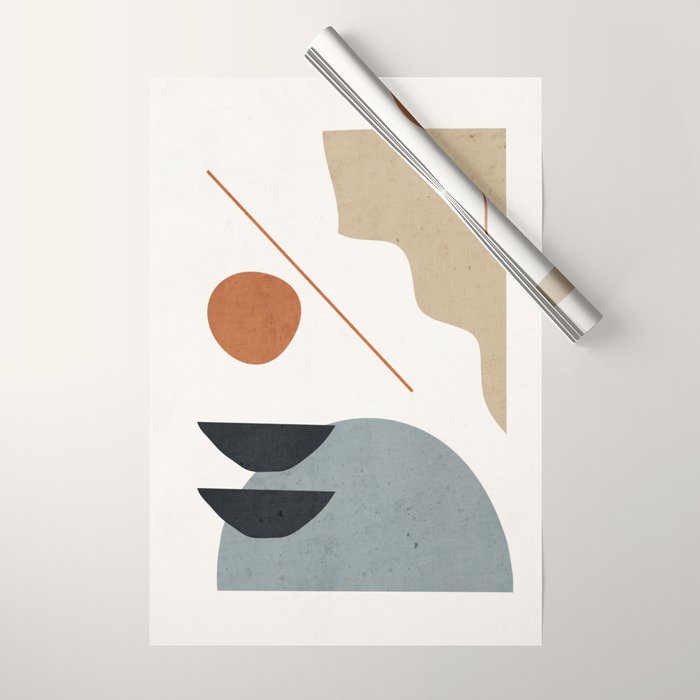 Abstract Minimal Shapes 29 Wrapping Paper Gallery Image 1