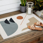 Abstract Minimal Shapes 29 Outdoor Rug Gallery Image 2