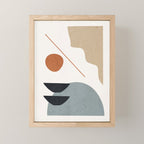 Abstract Minimal Shapes 29 Mini Art Print Gallery Image 1