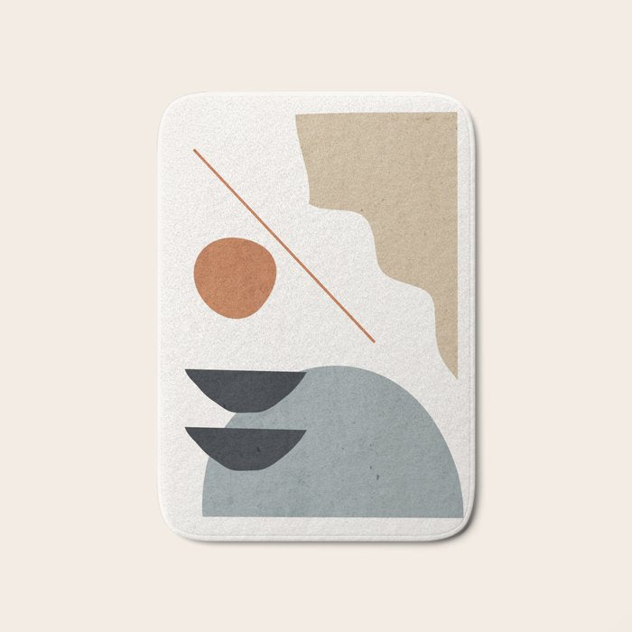 Abstract Minimal Shapes 29 Bath Mat Gallery Image 1