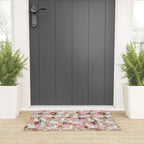 Bunnies & Blooms - Coral & Pink Welcome Mat Gallery Image 3