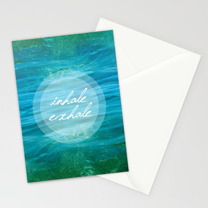 Inhale Exhale Stationery Card Gallery Image 2
