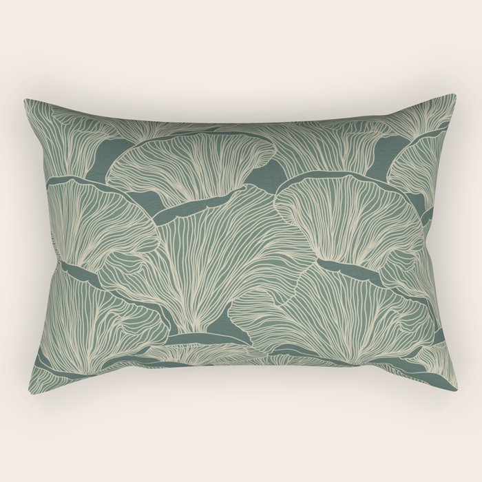 Forest Floor Mushroom Rectangular Pillow Gallery Image 1