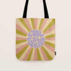 Cool to be Kind - Lilac, Green, Off-white Tote Bag Gallery Image 1