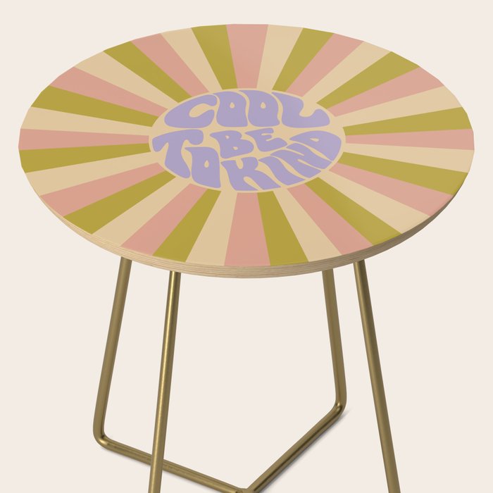 Cool to be Kind - Lilac, Green, Off-white Side Table Gallery Image 2