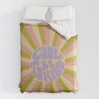 Cool to be Kind - Lilac, Green, Off-white Comforter Gallery Image 6