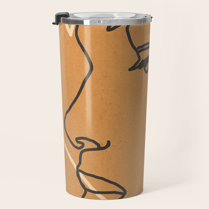 Abstract Face 15 Travel Mug Gallery Image 3