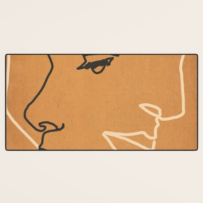 Abstract Face 15 Desk Mat Gallery Image 3