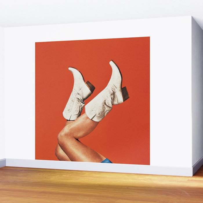 These Boots - Burnt Orange Wall Mural Gallery Image 2