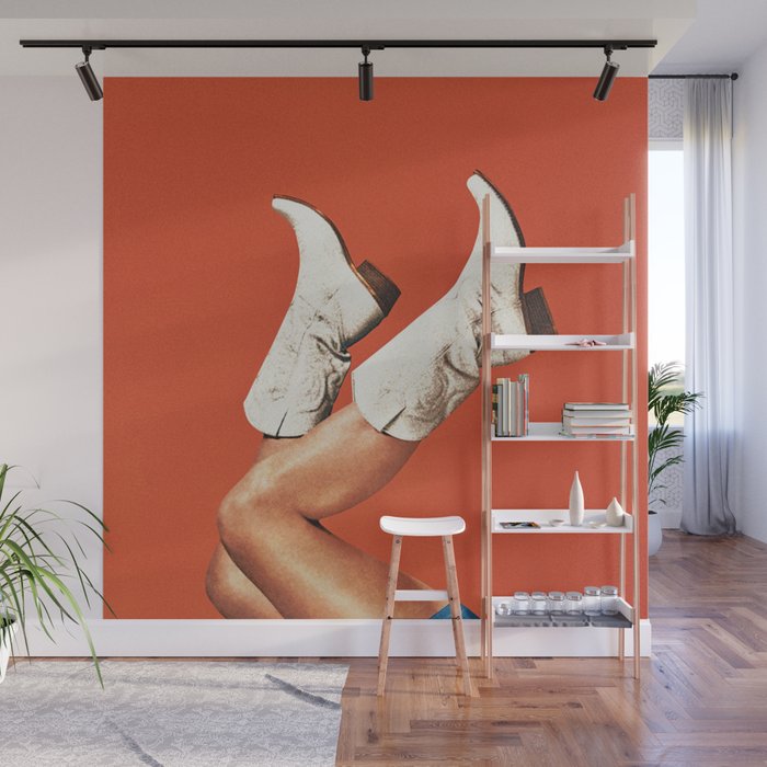 These Boots - Burnt Orange Wall Mural Gallery Image 1