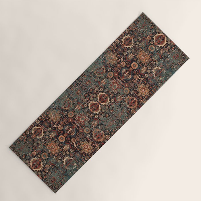 Vintage Traditional Moroccan Rug Yoga Mat Gallery Image 1