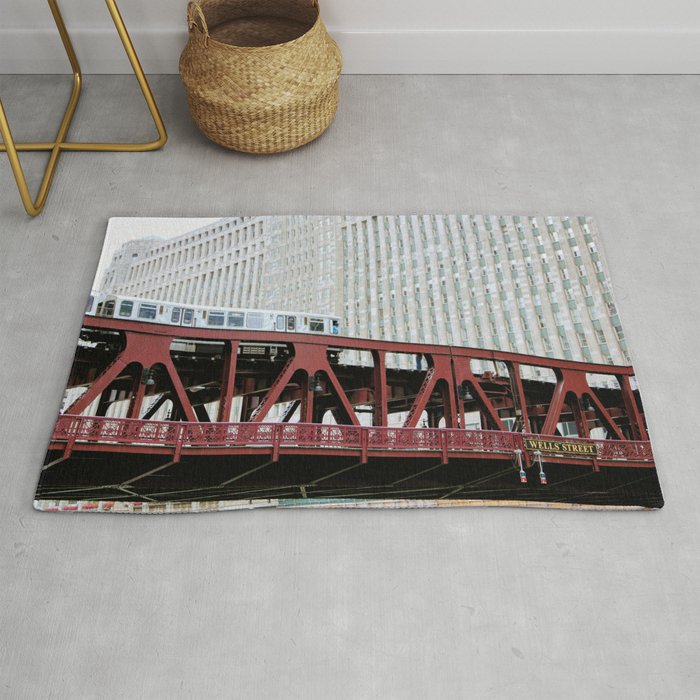 Chicago Train Rug Gallery Image 1