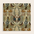 Lush boho forest C Wood Wall Art Gallery Image 1