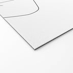Minimal Line Art Woman with Flowers Welcome Mat Gallery Image 2