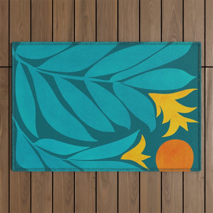 Wild Garden / Whimsical Botanical Series Outdoor Rug Gallery Image 1