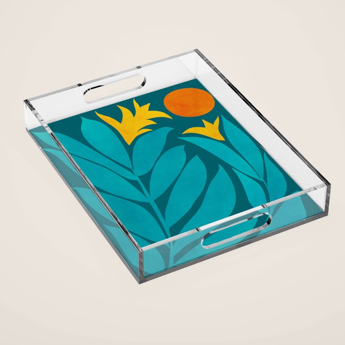 Wild Garden / Whimsical Botanical Series Acrylic Tray Gallery Image 1