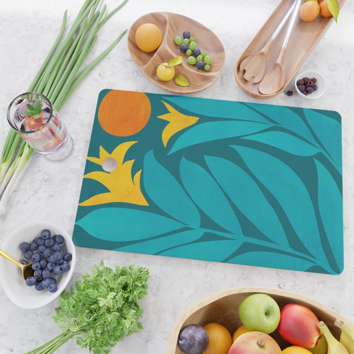Wild Garden / Whimsical Botanical Series Cutting Board Gallery Image 2