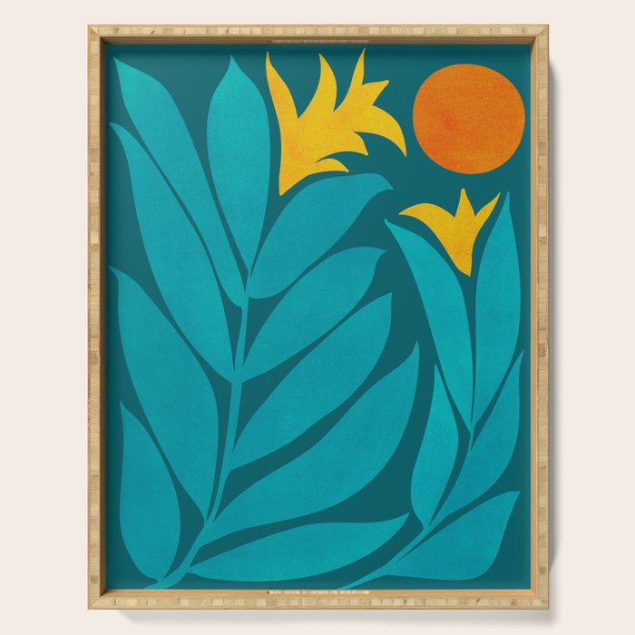 Wild Garden / Whimsical Botanical Series Serving Tray Gallery Image 1