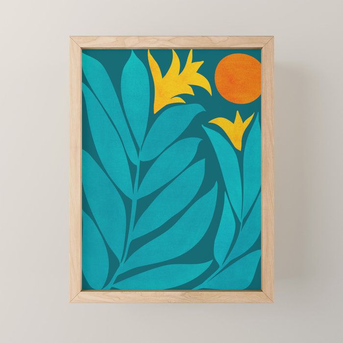 Wild Garden / Whimsical Botanical Series Mini Art Print Gallery Image 1