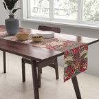 William Morris Strawberry Thief Crimson Red Table Runner Gallery Image 2