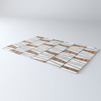 Mid-Century Modern Pattern No.4 - Concrete and Wood Rug Gallery Image 3