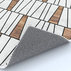 Mid-Century Modern Pattern No.4 - Concrete and Wood Rug Gallery Image 4