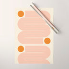 Abstraction_SUN_LINE_ART_Minimalism_002 Wrapping Paper Gallery Image 1