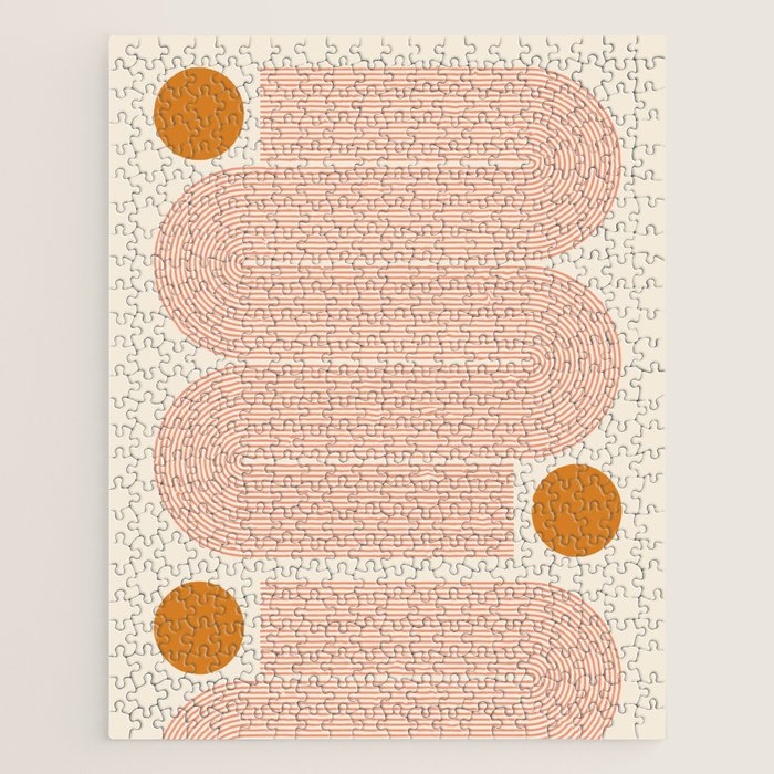 Abstraction_SUN_LINE_ART_Minimalism_002 Jigsaw Puzzle Gallery Image 1