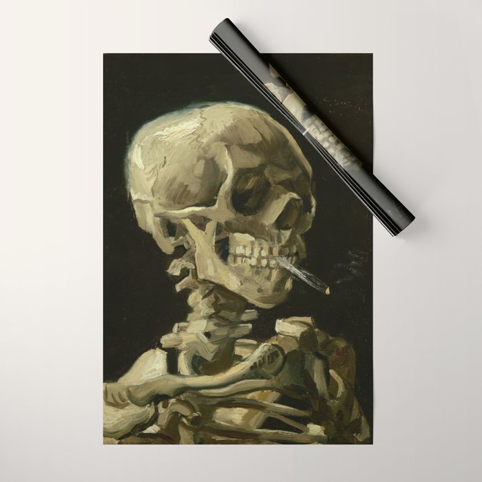 Vincent van Gogh - Skull of a Skeleton with Burning Cigarette Wrapping Paper Gallery Image 1