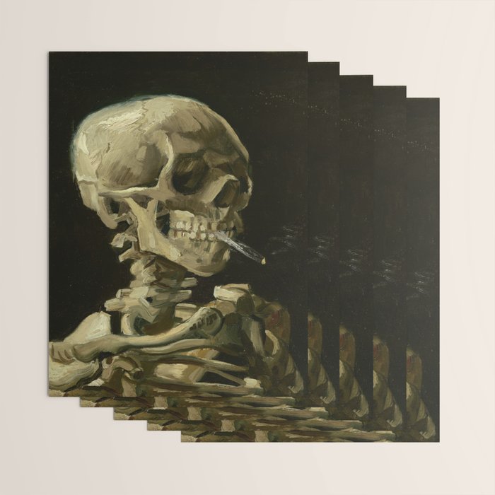 Vincent van Gogh - Skull of a Skeleton with Burning Cigarette Wrapping Paper Gallery Image 3