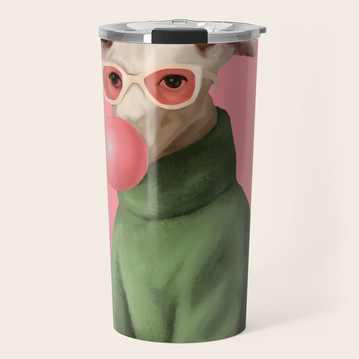 Bubblegum Pup Travel Mug Gallery Image 1