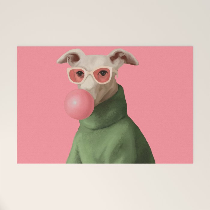 Bubblegum Pup Welcome Mat Gallery Image 1