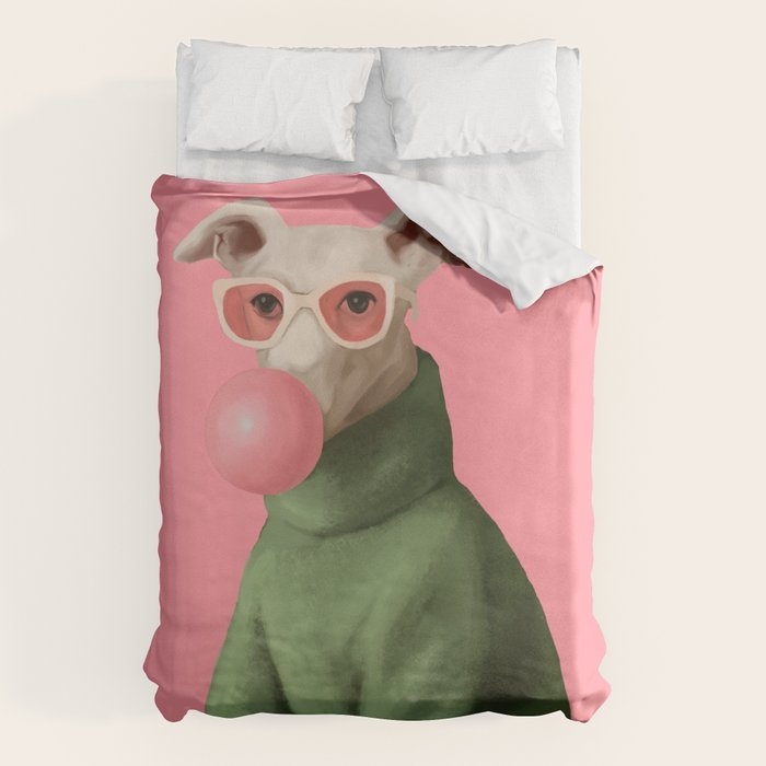 Bubblegum Pup Duvet Cover Gallery Image 1