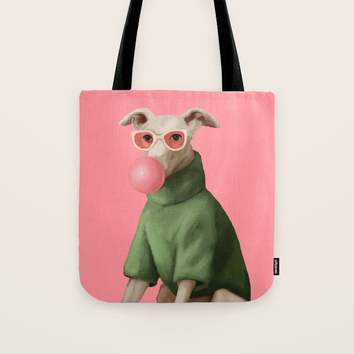 Bubblegum Pup Tote Bag Gallery Image 1