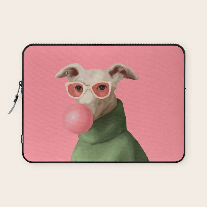 Bubblegum Pup Laptop Sleeve Gallery Image 1