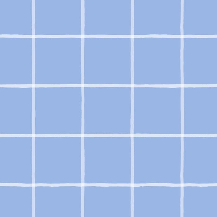 White On Light Blue Plaid Coffee Mug Gallery Image 2