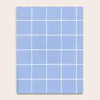White On Light Blue Plaid Notebook Gallery Image 4